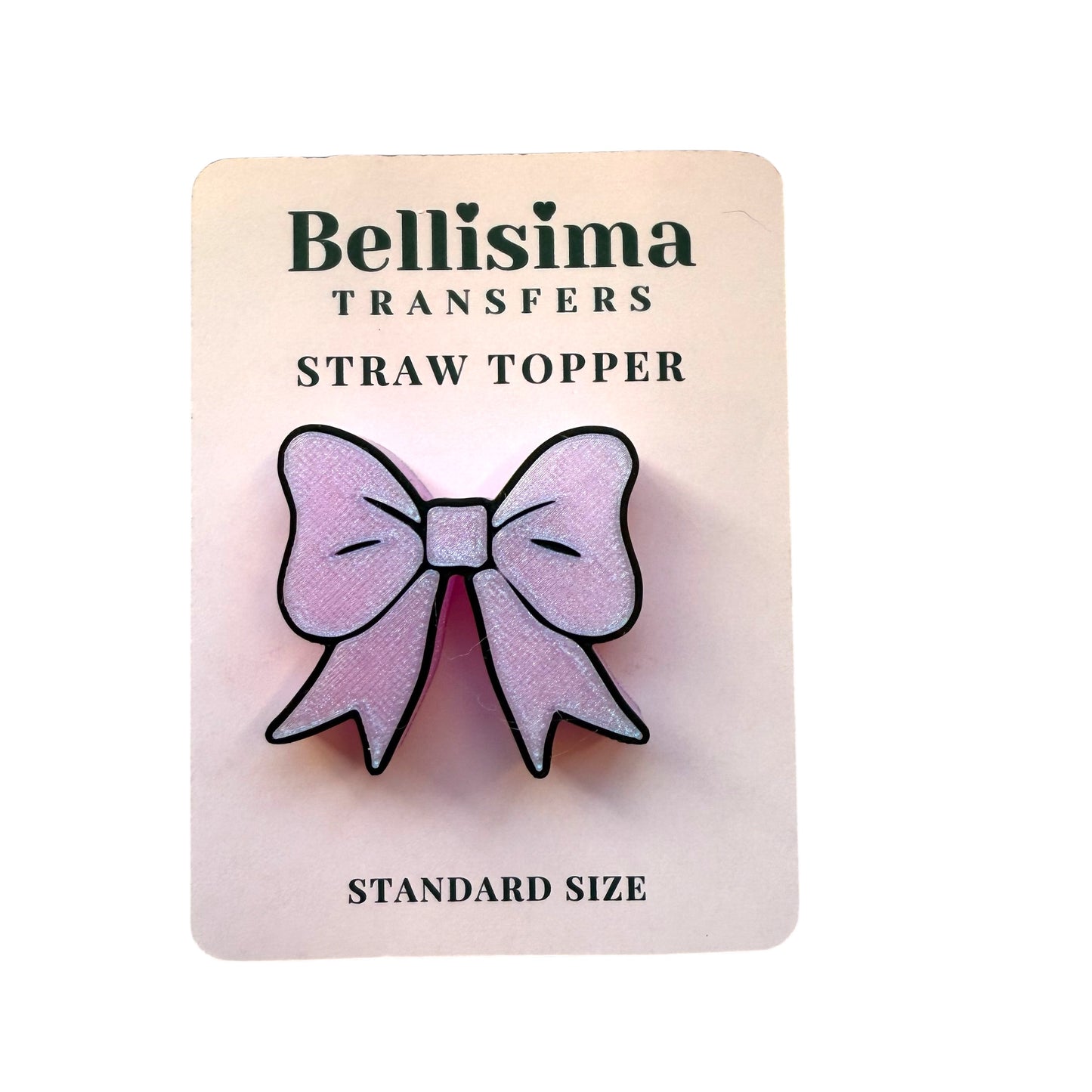 3D Bow STRAW TOPPER STANDARD AND STANLEY Size