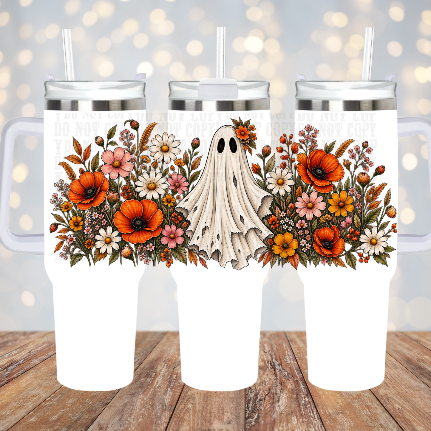 40oz GARDEN GHOSTY UV DTF CUP WRAP -SHOP EXCLUSIVE BY CIERA