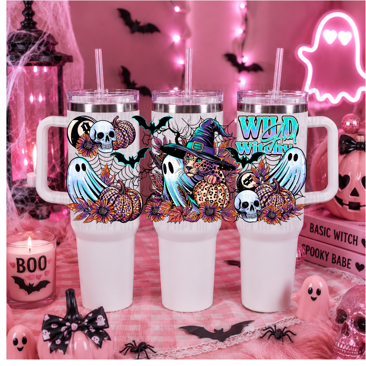 40/50oz WIILD AND WITCHY LEOPARD UV DTF CUP WRAP