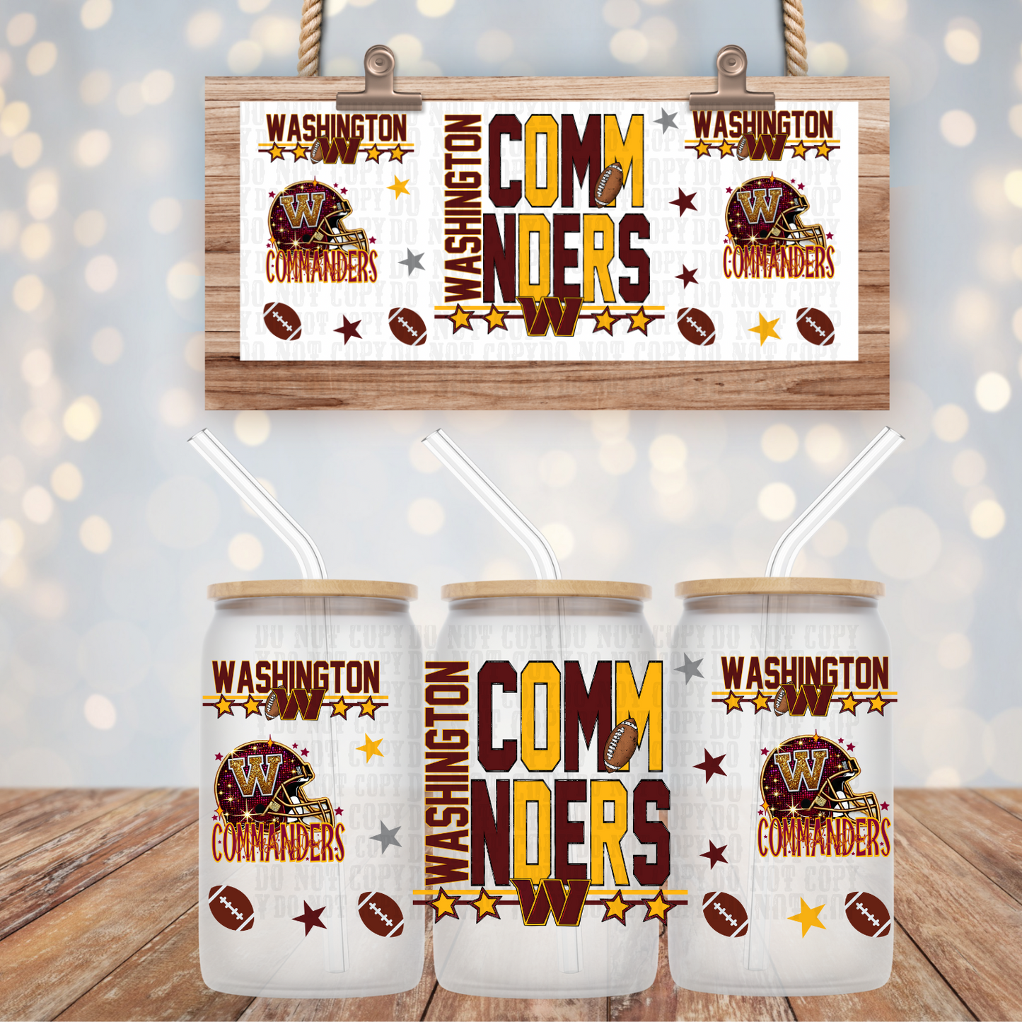 2025 STACKED FOOTBALL PRO BUNDLE UV DTF CUP WRAP-Shop Exclusive