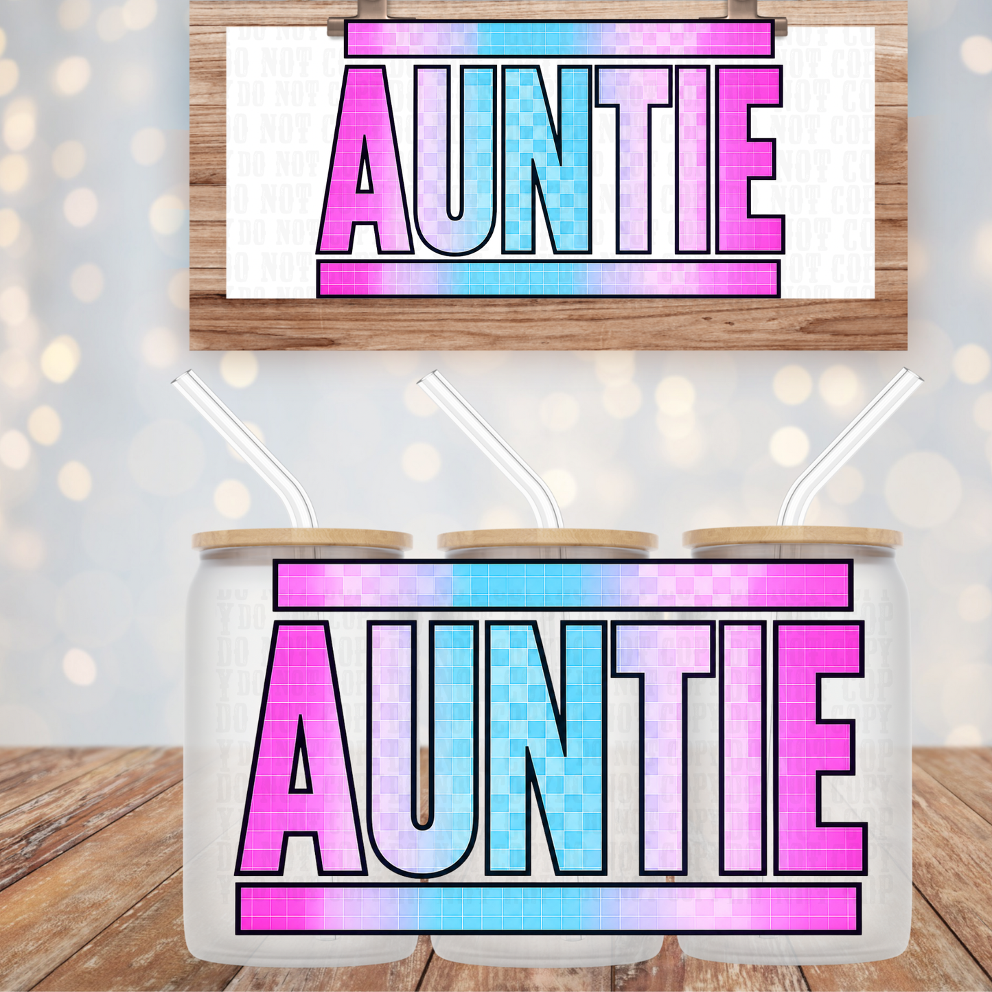 VANS AUNTIE UV DTF CUP WRAP