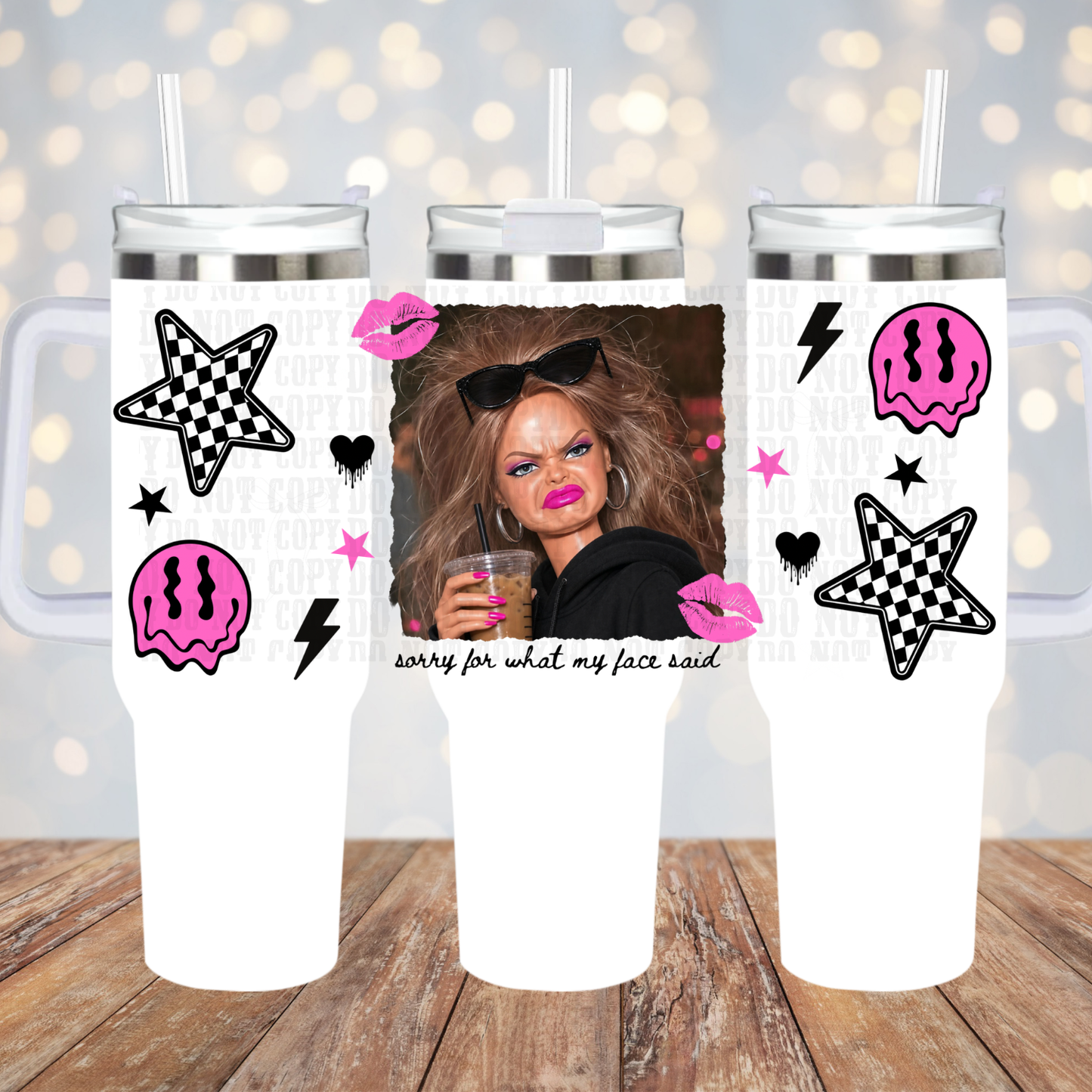 40oz WTF DOLL UV DTF CUP WRAP -SHOP EXCLUSIVE BY CIERA