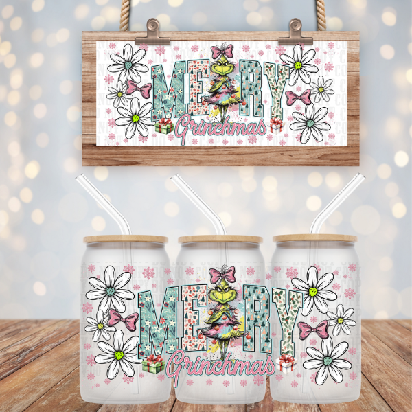 FLORAL MRS. GRUMPY UV DTF CUP WRAP