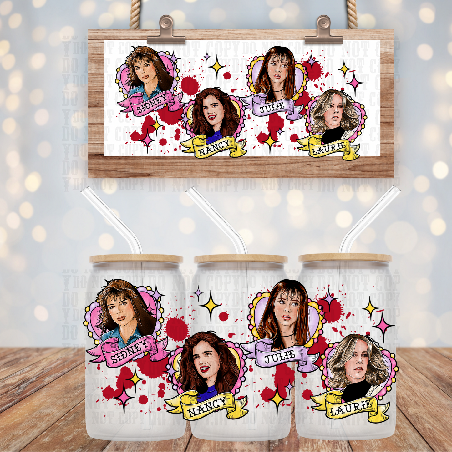 SCREAM QUEENS UV DTF CUP WRAP