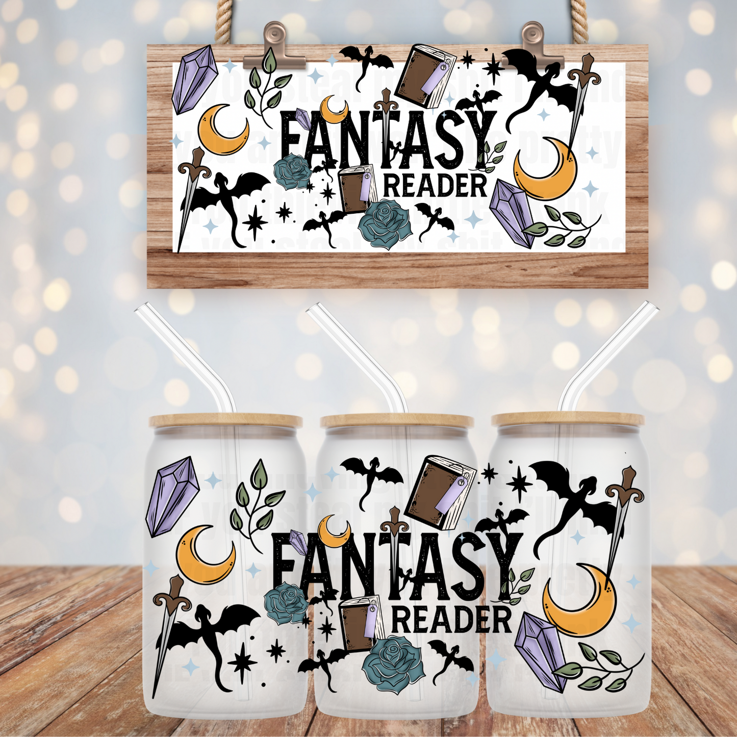 FANATSY READER UV DTF CUP WRAP