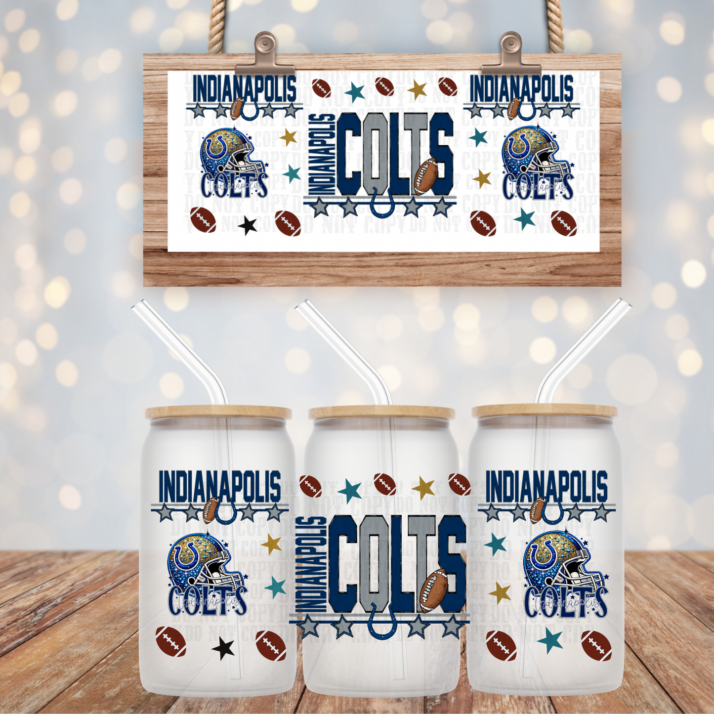2025 STACKED FOOTBALL PRO BUNDLE UV DTF CUP WRAP-Shop Exclusive