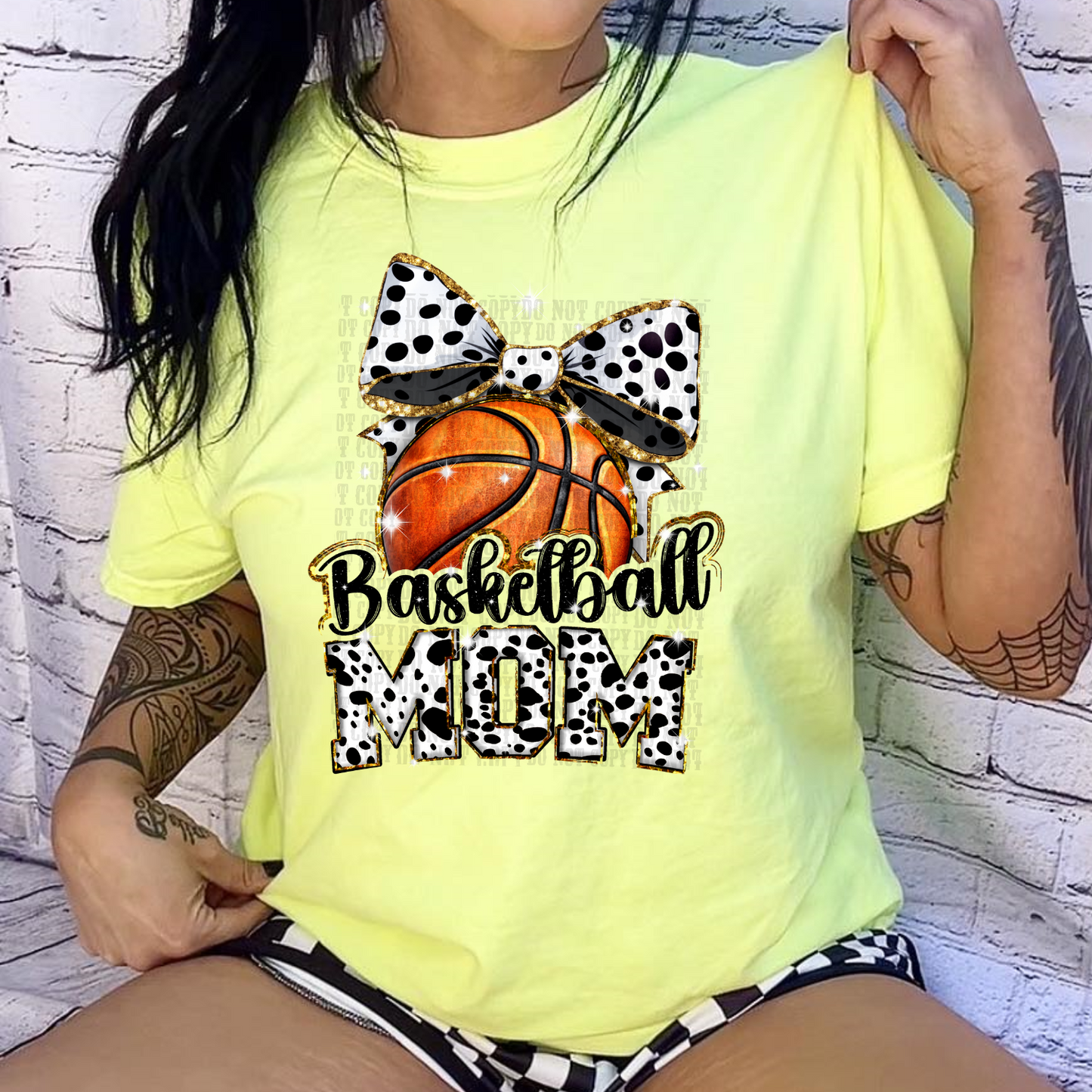 BASKETBALL MOM BOW DTF