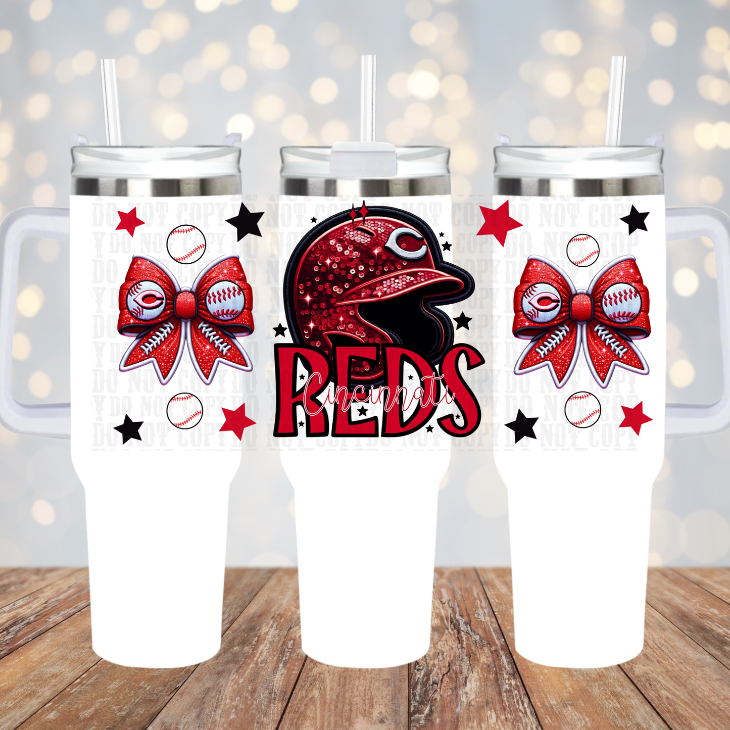 40oz REDS UV DTF Cup Wrap-Shop Exclusive