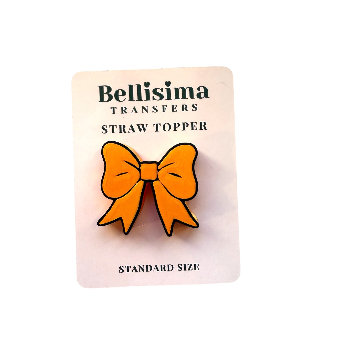 3D Bow STRAW TOPPER STANDARD AND STANLEY Size