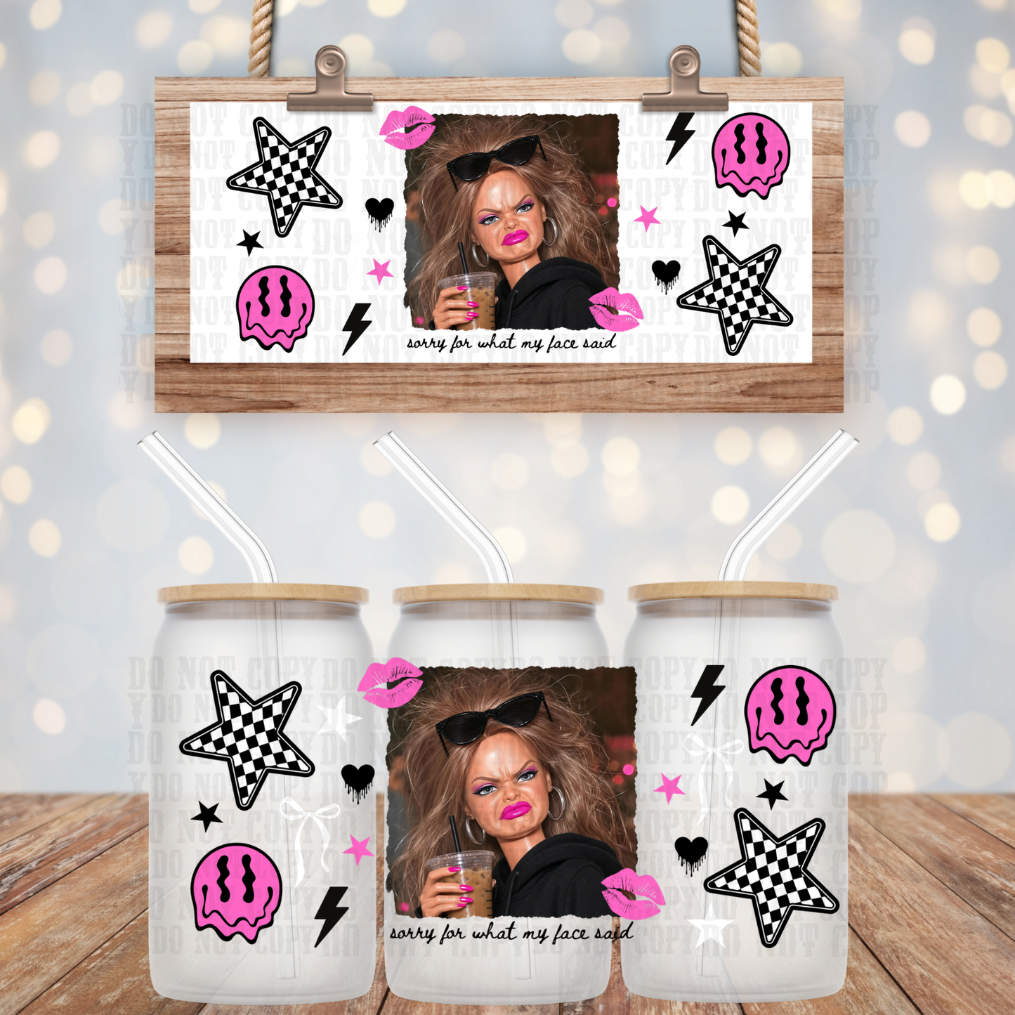 WTF DOLL UV DTF CUP WRAP - SHOP EXCLUSIVE BY CIERA