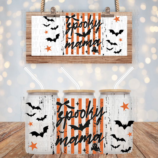 PREPPY SPOOKY MAMA UV DTF CUP WRAP - SHOP EXCLUSIVE FROM CIERA