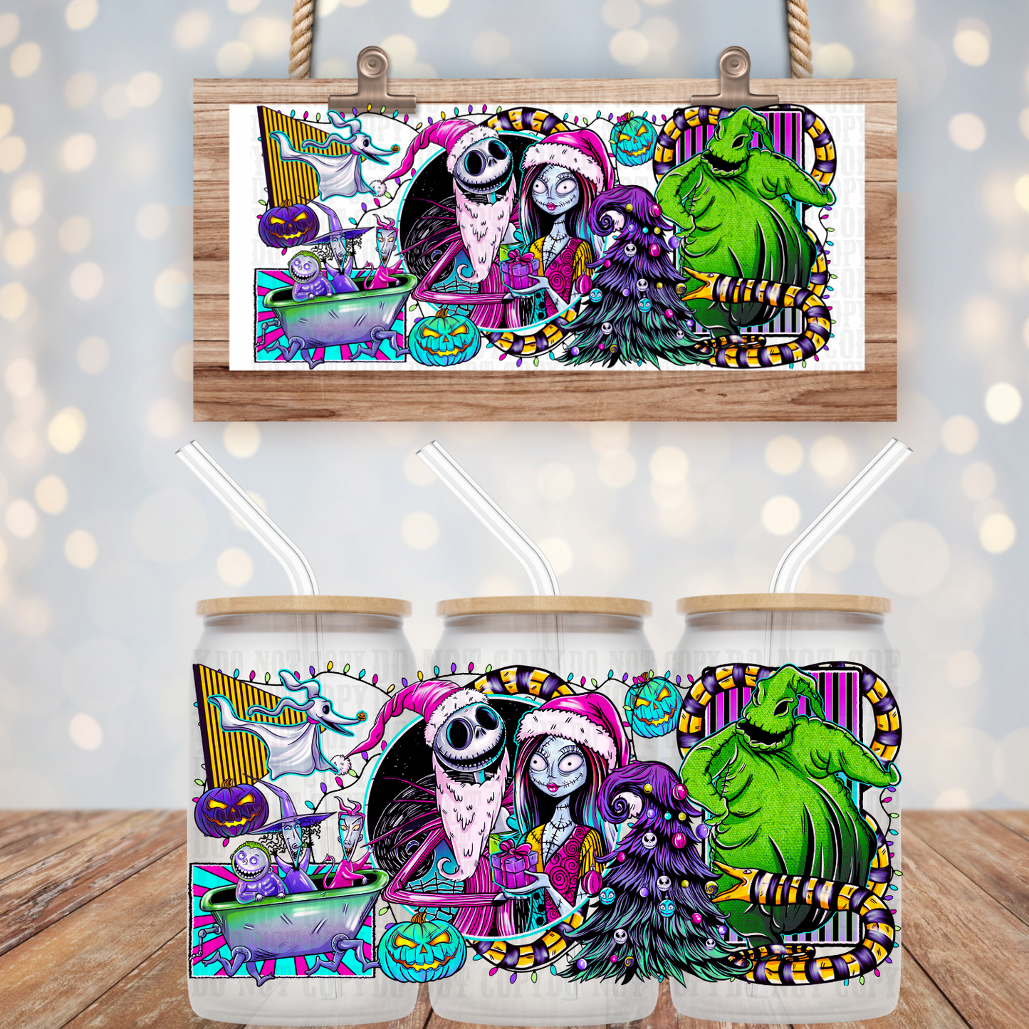 NEON NBC UV DTF CUP WRAP