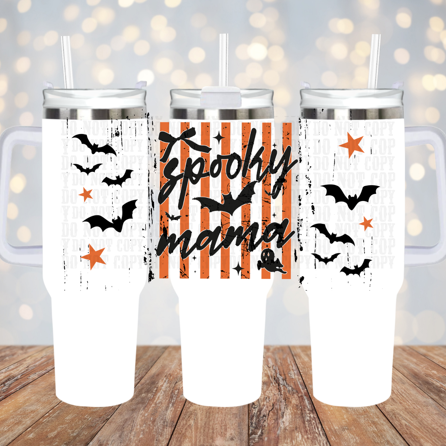 40/50oz PREPPY SPOOKY MAMA UV DTF CUP WRAP-SHOP EXCLUSIVE FROM CIERA