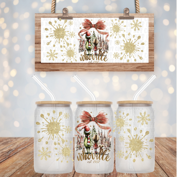 WHOVILLE EST 1957 UV DTF CUP WRAP