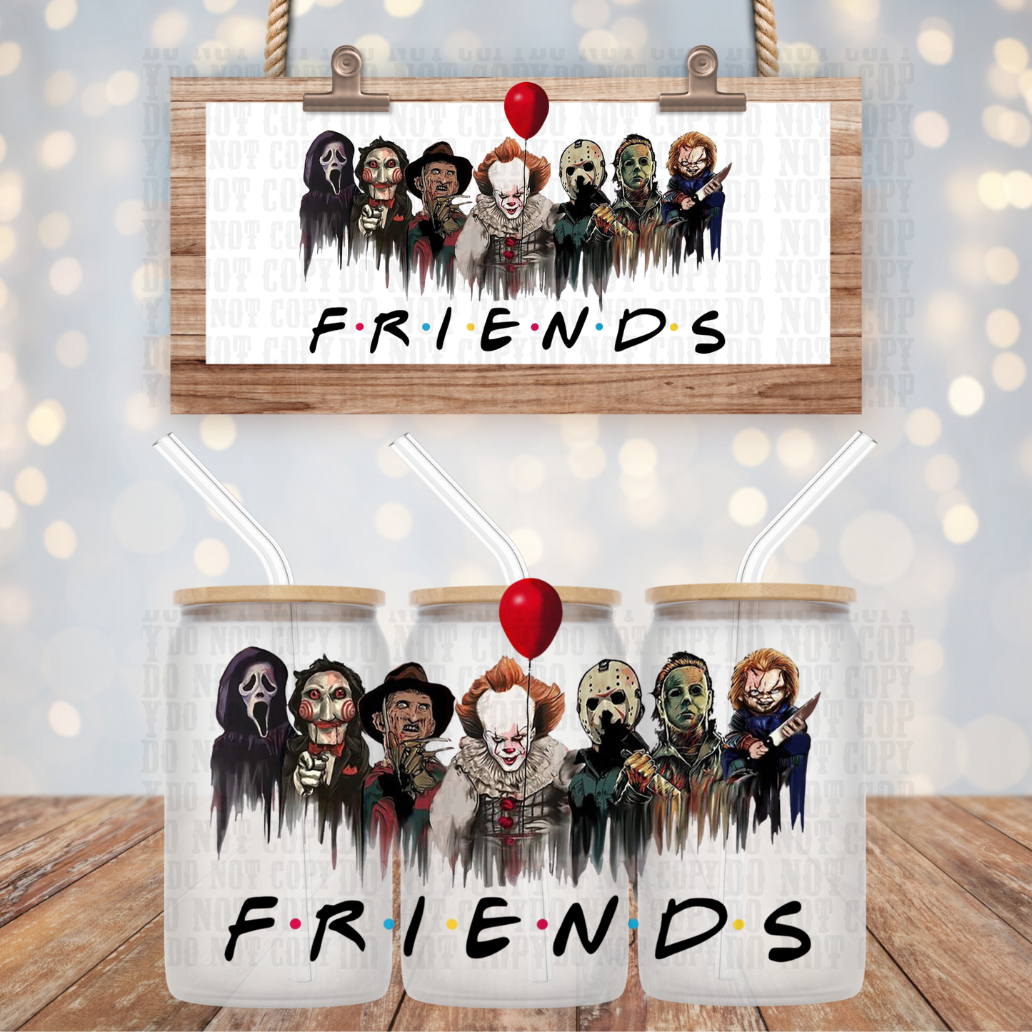 HORROR FREINDS UV DTF CUP WRAP - SHOP EXCLUSIVE FROM CIERA