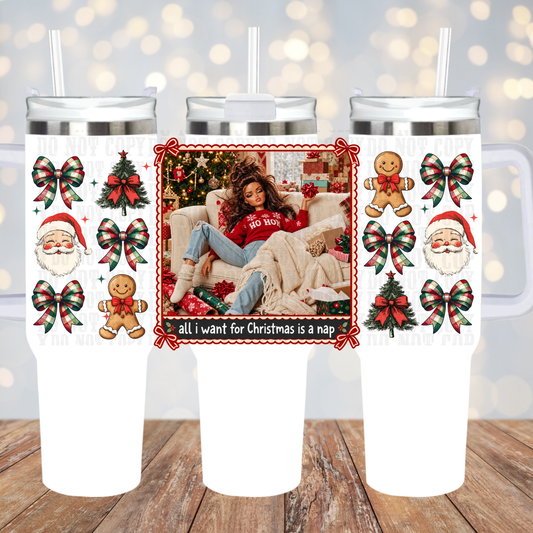 40oz NAP TIME DOLL UV DTF CUP WRAP