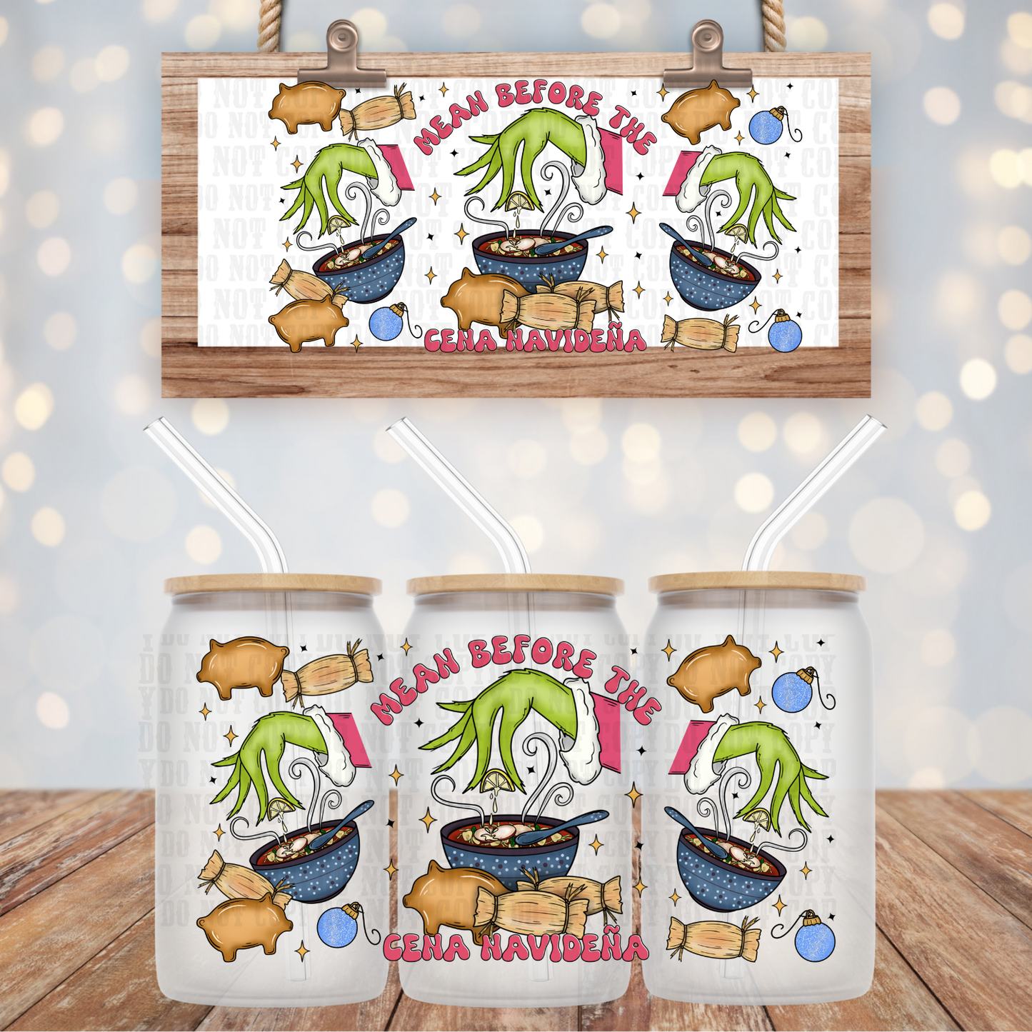 GRUMPY BEFORE CENA UV DTF CUP WRAP