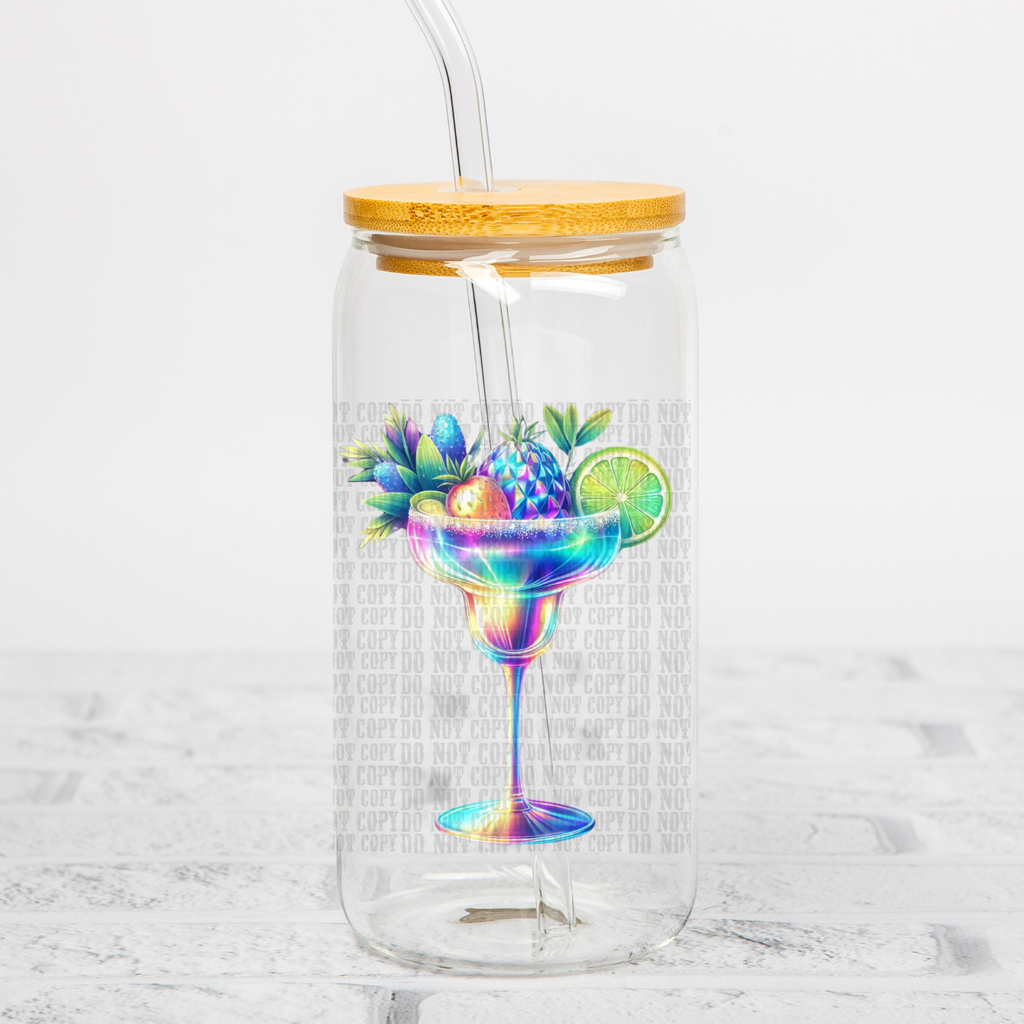 HOLOGRAPHIC RITA GLASS UV DTF DECAL