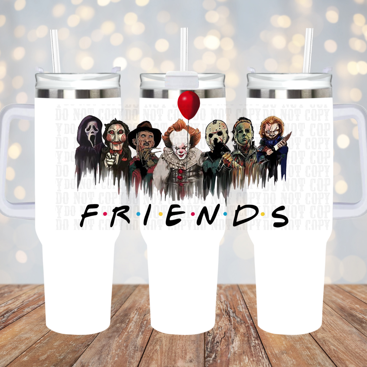 40/50oz HORROR FRIENDS UV DTF CUP WRAP-SHOP EXCLUSIVE FROM CIERA
