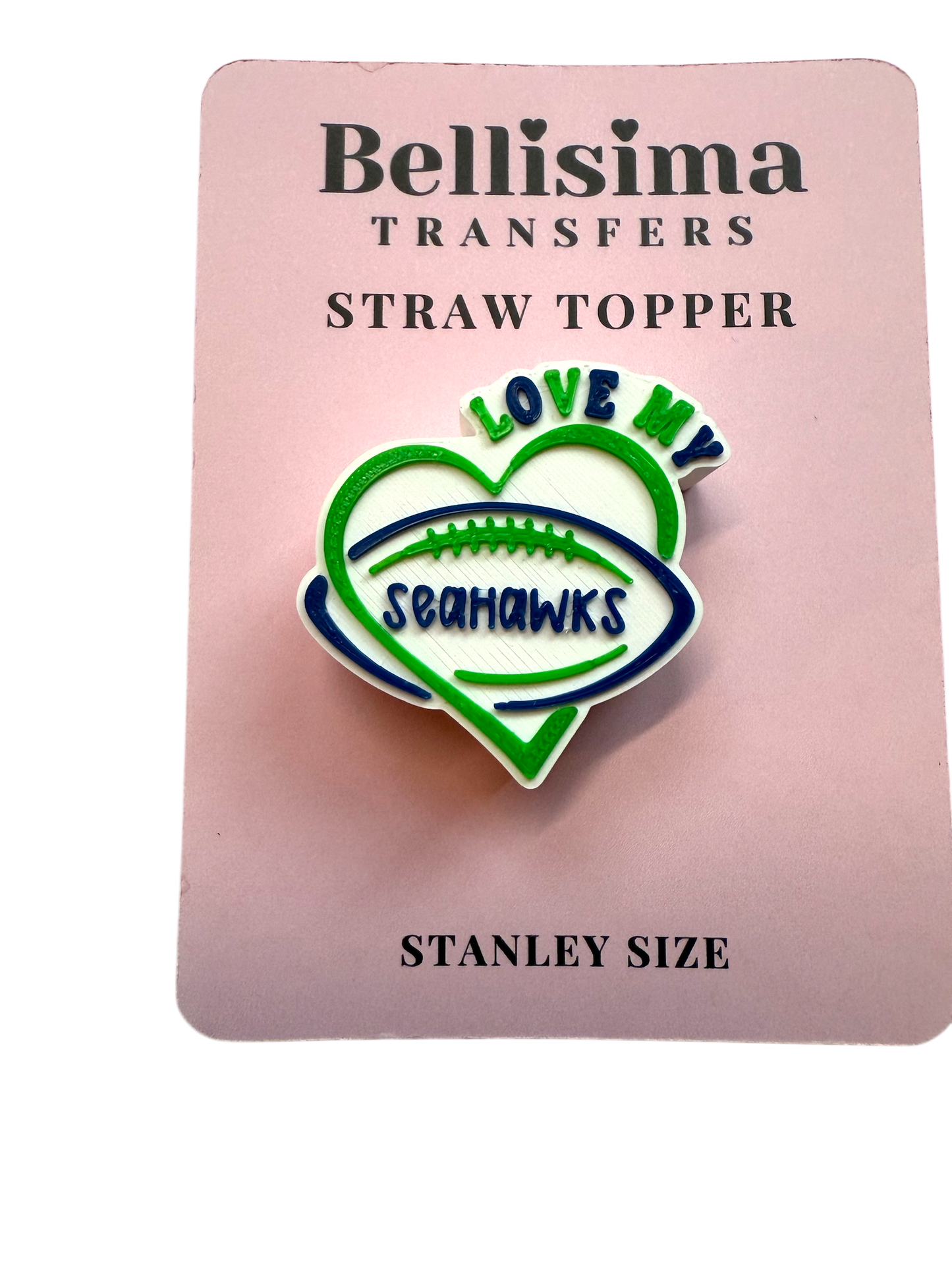 3D LOVE MY SEE-HAWK Straw Topper Standard or Stanley-SHOP EXCLUSIVE