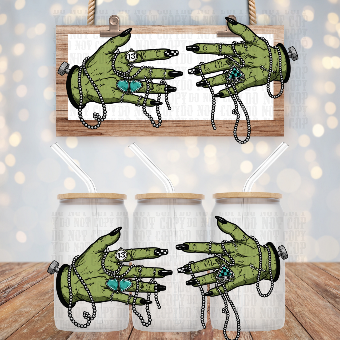 MONSTER HANDS UV DTF CUP WRAP - SHOP EXCLUSIVE FROM CIERA