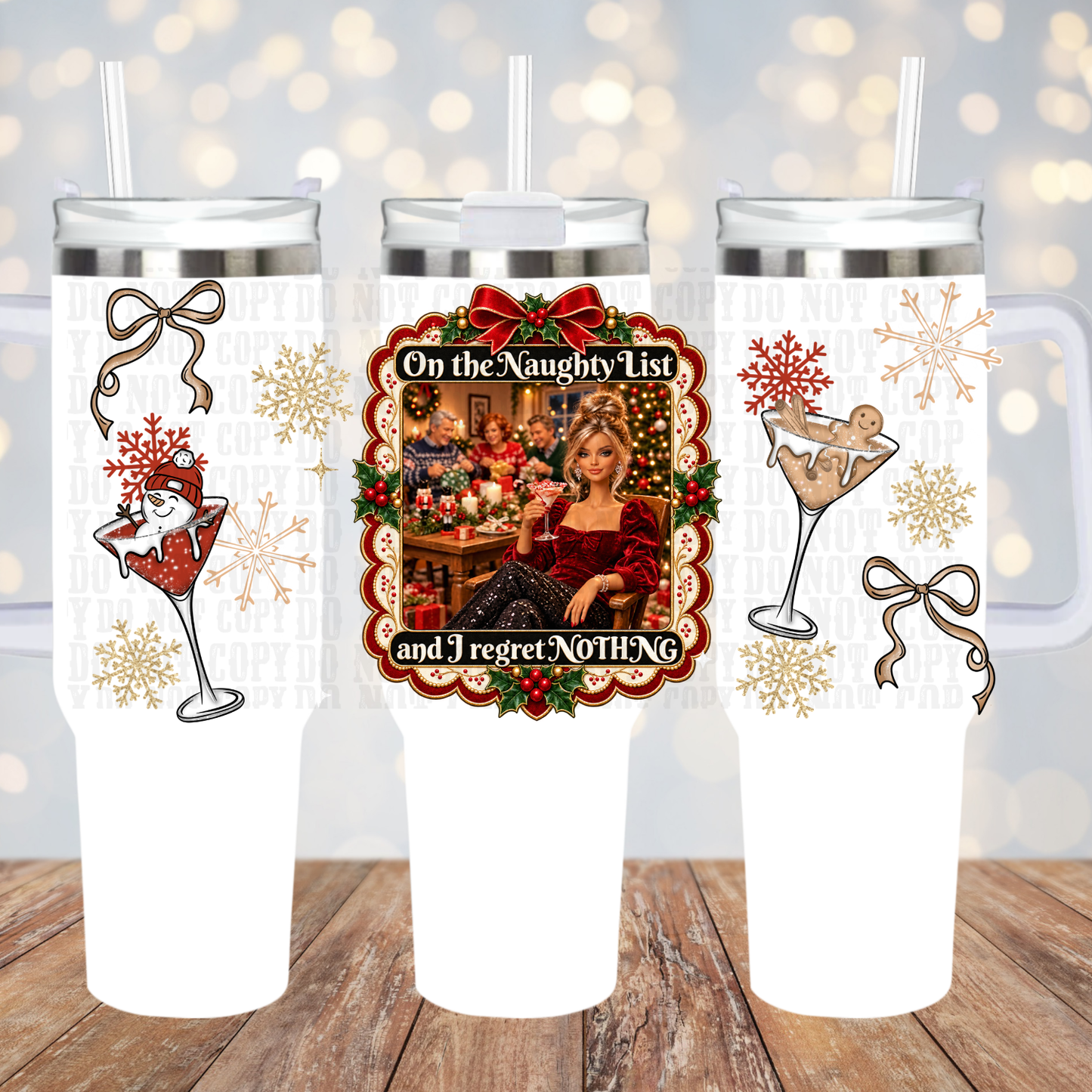 40oz TIPSY DOLL UV DTF CUP WRAP