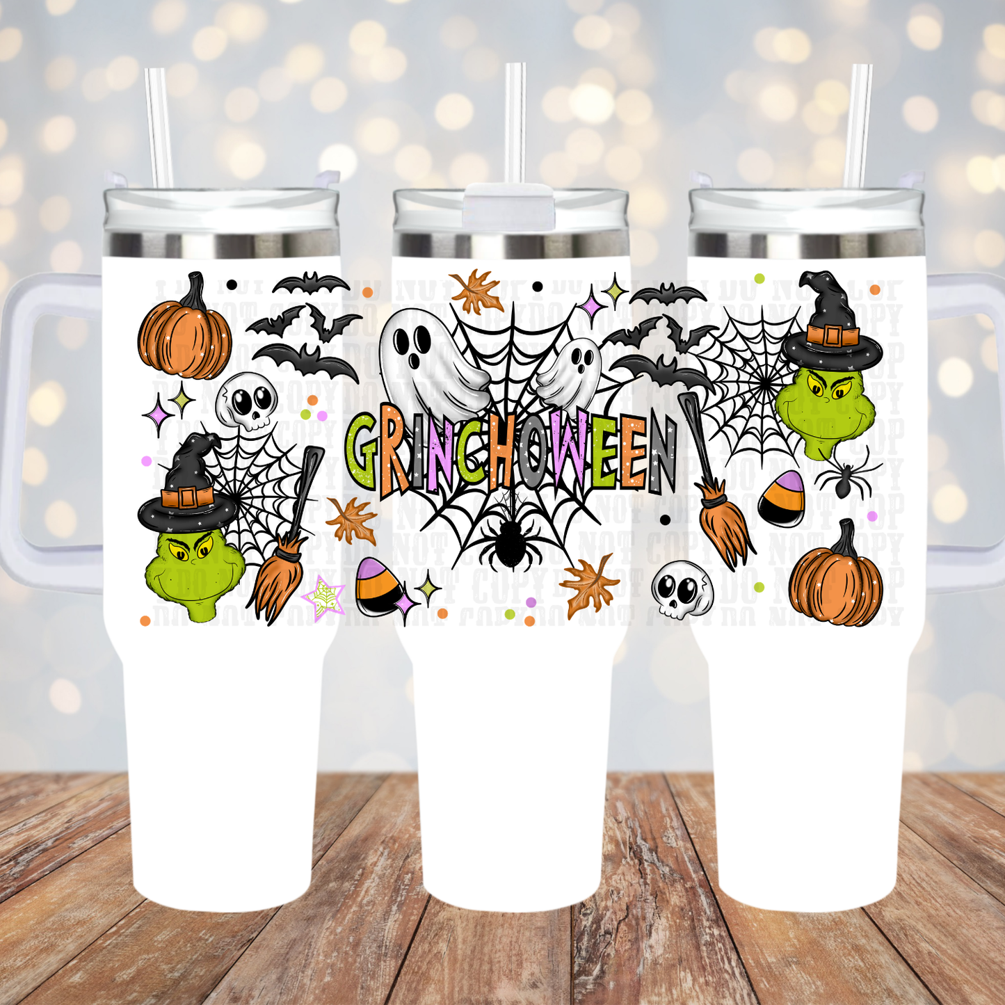 40oz GRUMPY-O-WEEN UV DTF CUP WRAP