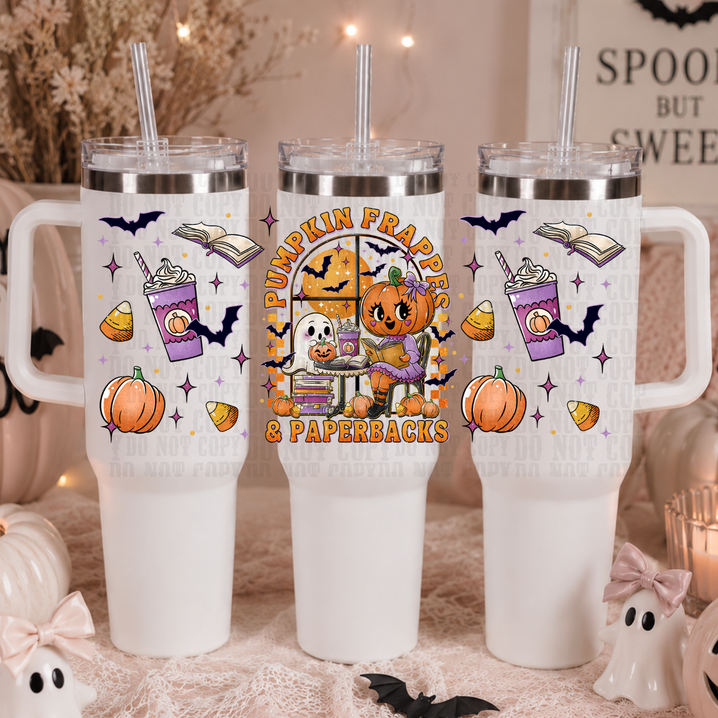40oz PUMPKIN FRAPPES UV DTF CUP WRAP