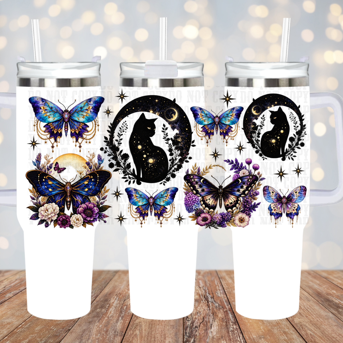40oz VELVET MOON UV DTF CUP WRAP
