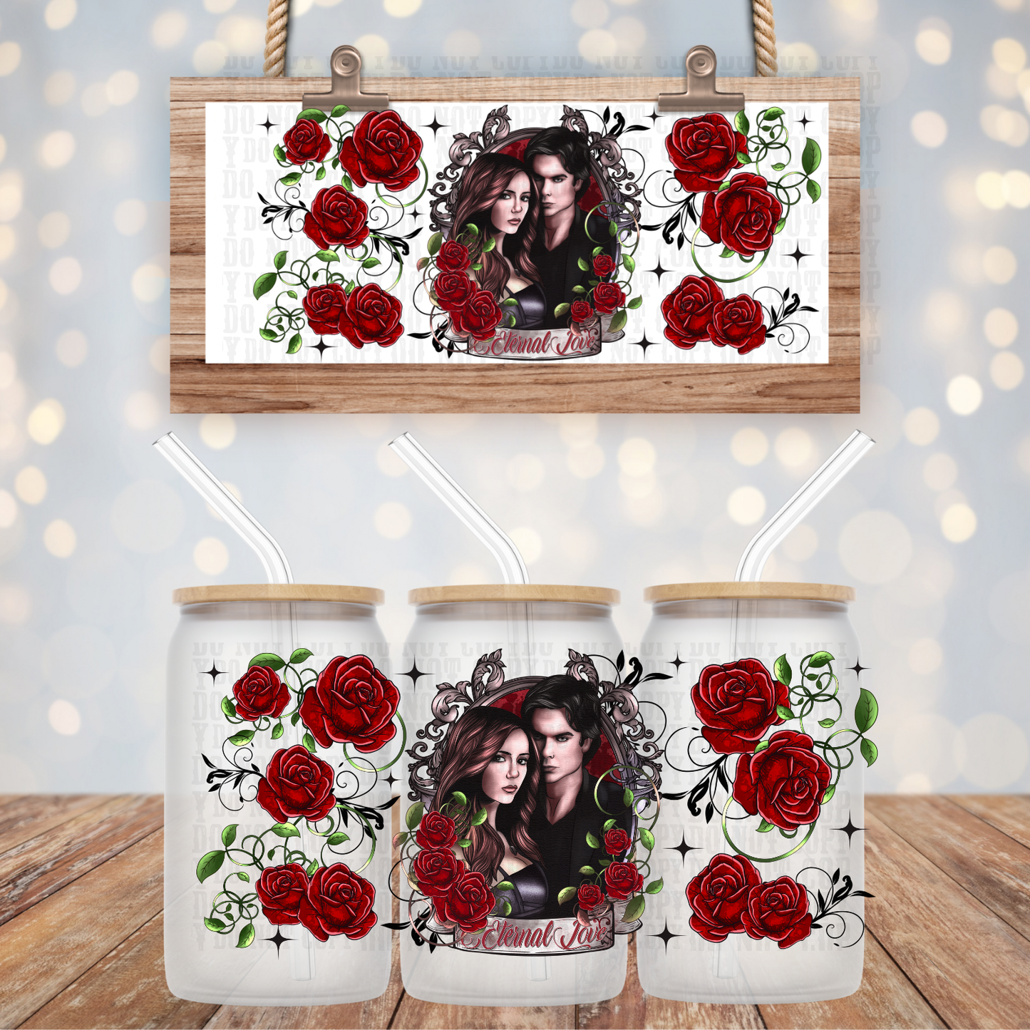 ETERNAL LOVE UV DTF CUP WRAP