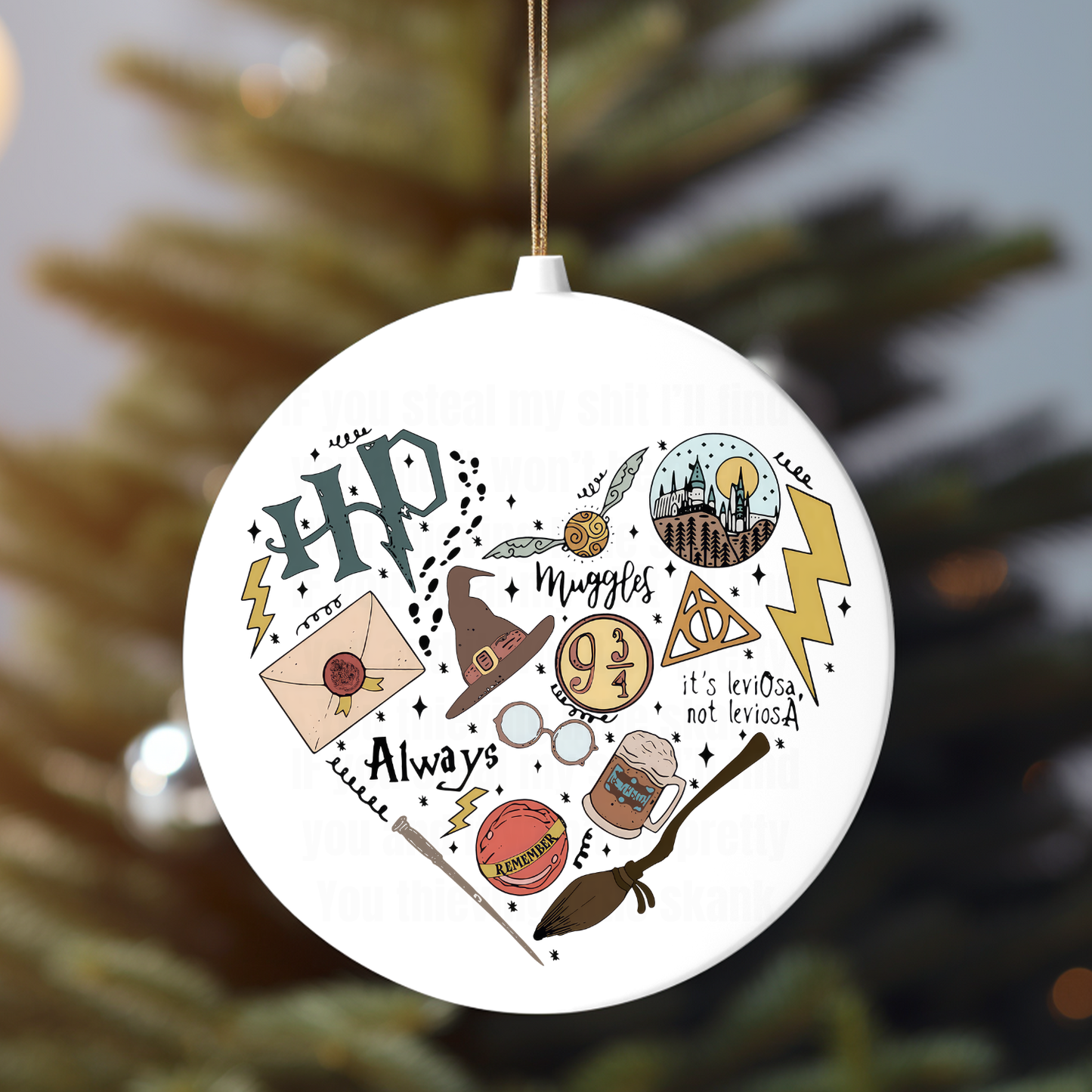 HARRY POT HEART UV DTF DECAL