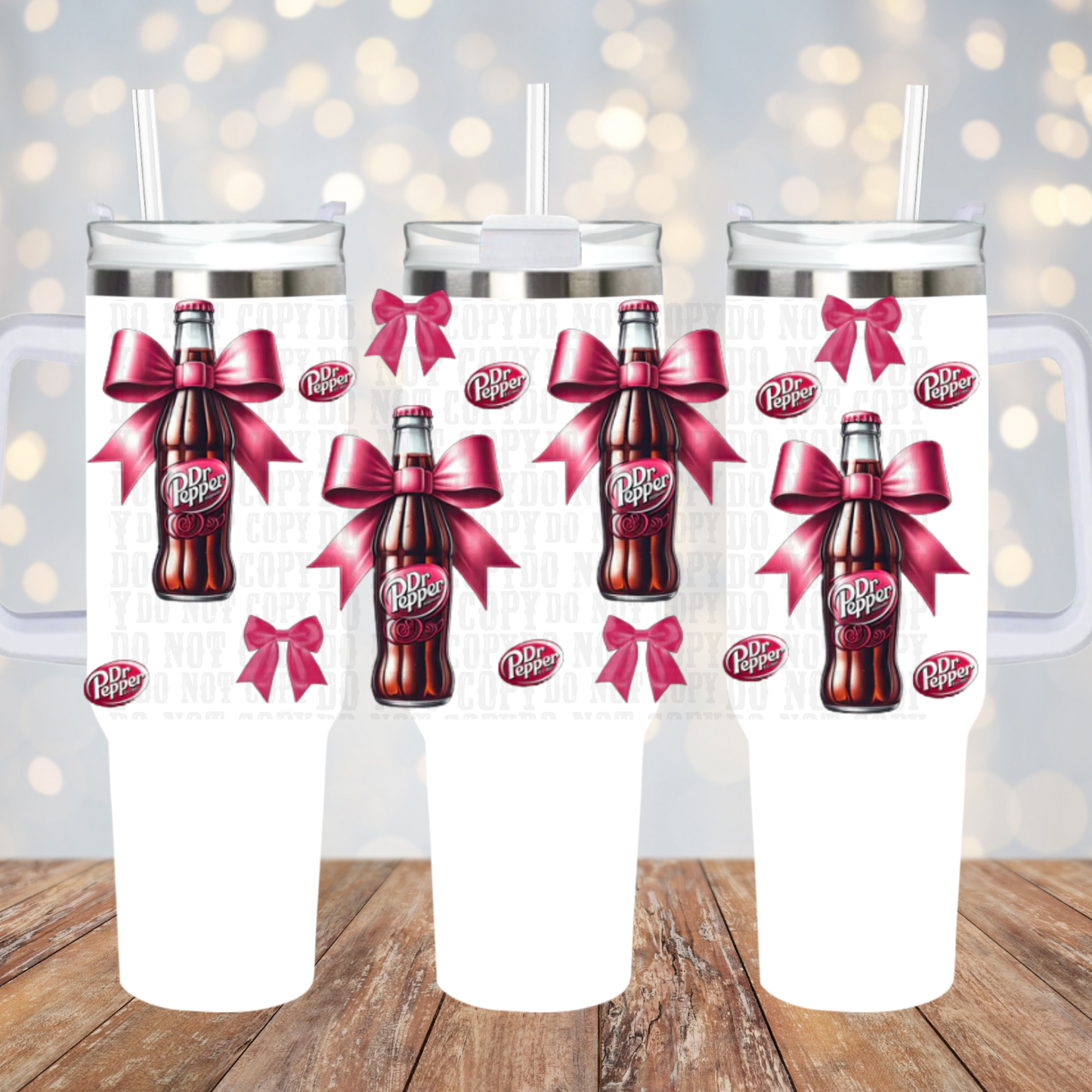 40OZ DR PEPPER LOVE UV DTF CUP WRAP