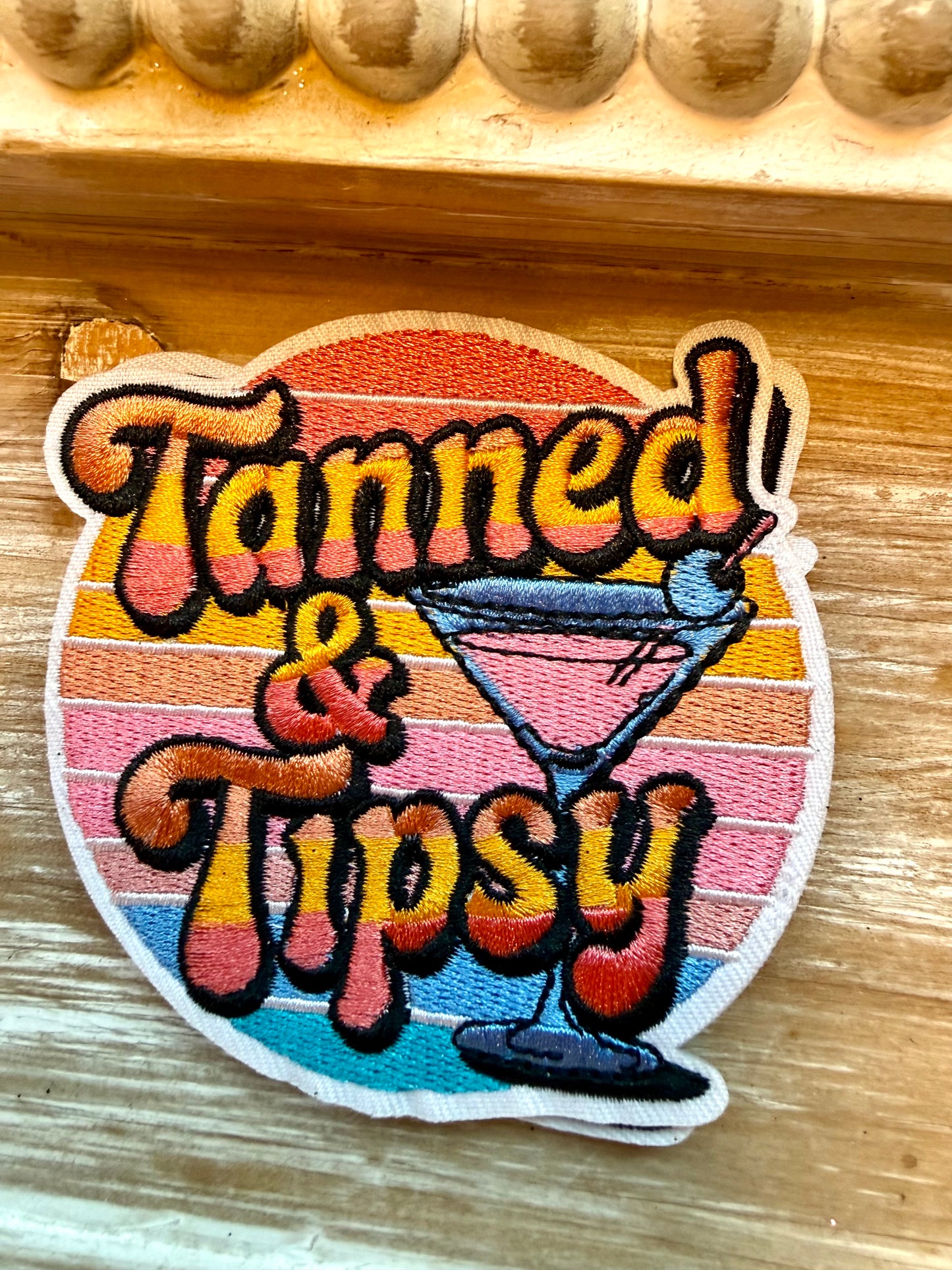 Sunset Tanned&Tipsy Hat Patch 4’5