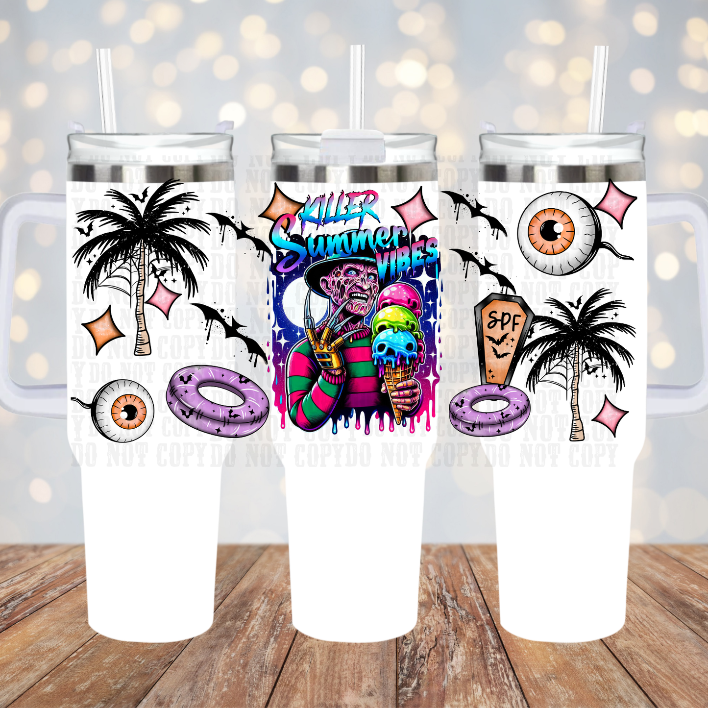 40oz FREDIRIKO KILLER SUMMER UV DTF CUP WRAP