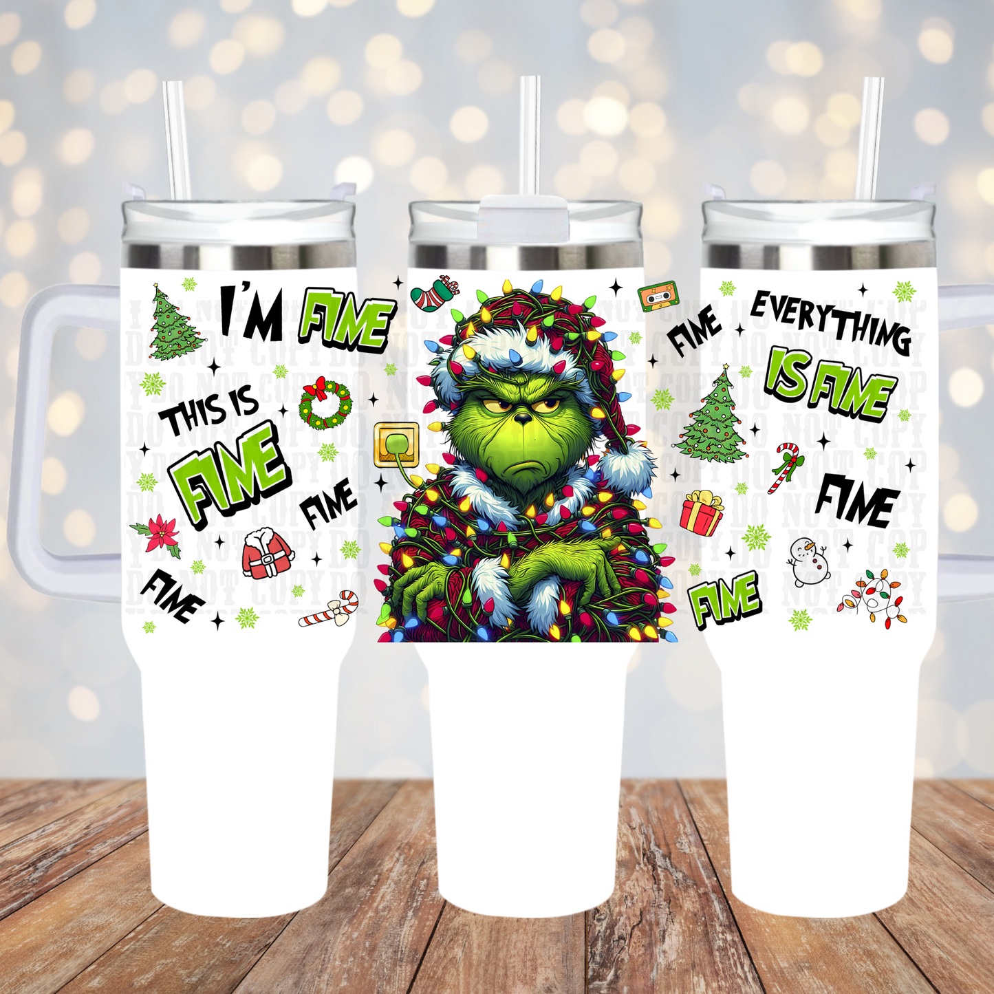 40oz GROUCH UV DTF CUP WRAP