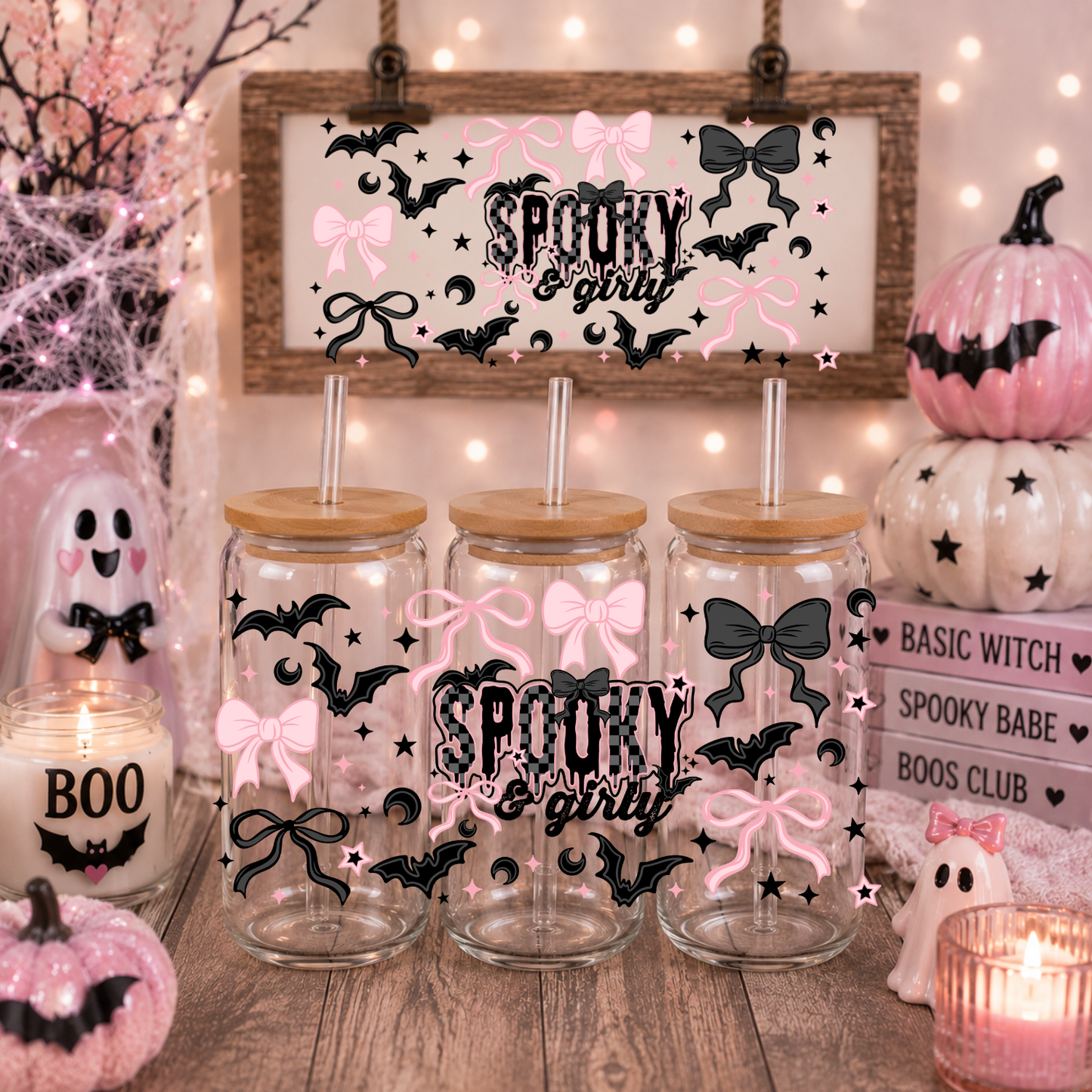 SPOOKY GIRLIE UV DTF CUP WRAP