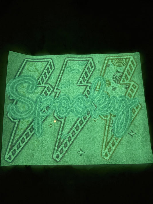 Glow in the Dark NEON BOLT DTF