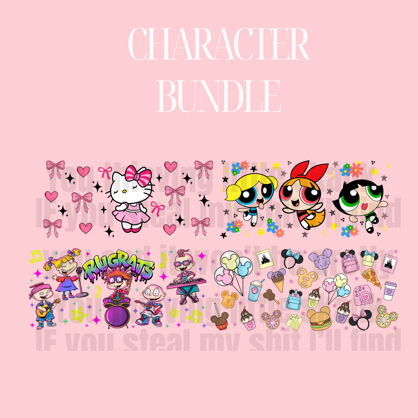 Character Bundle for Tumbler Keychains