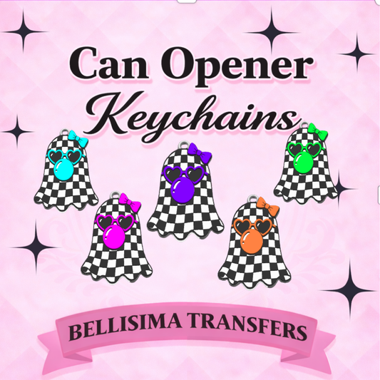 CHECKER GHOST BUBBLE BUNDLE CAN Opener Keychains