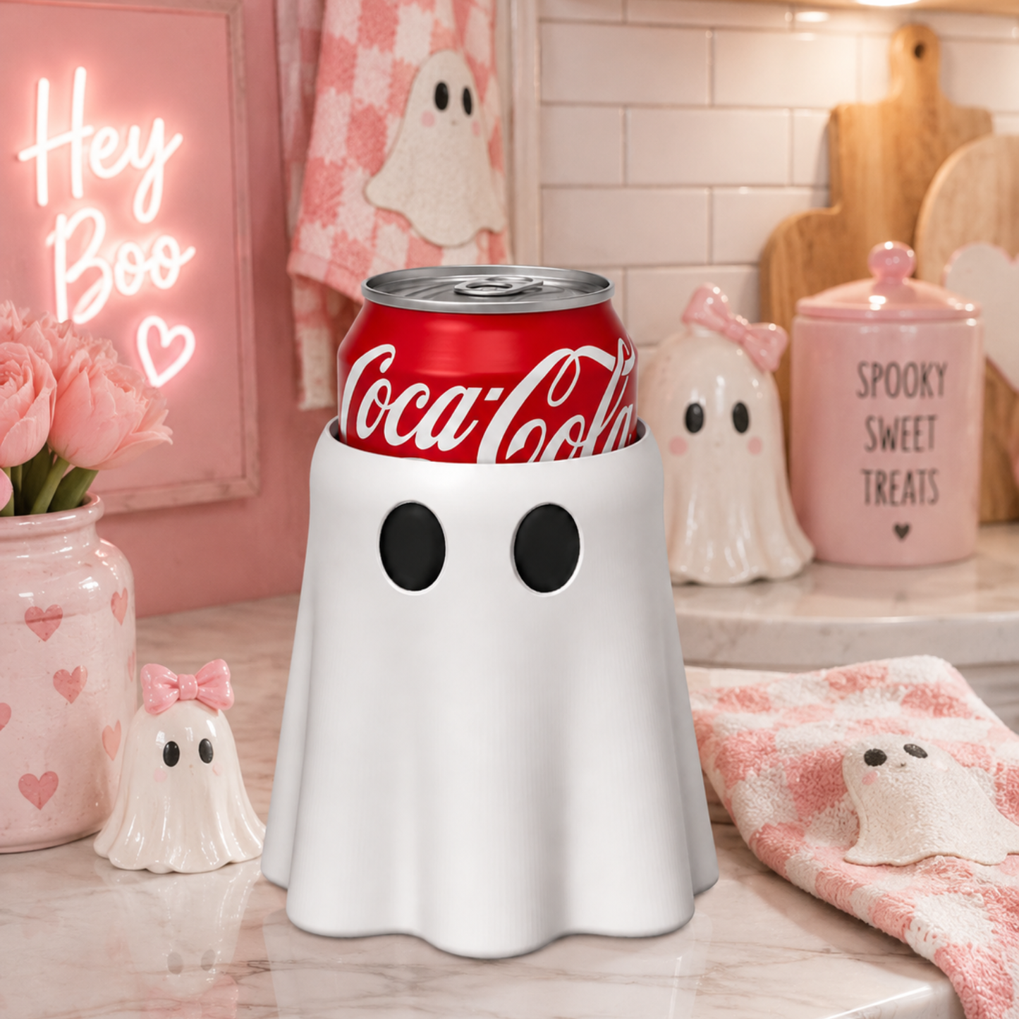 SODA Ghost Can Cooler | 3D Printed Halloween Soda Can Holder
