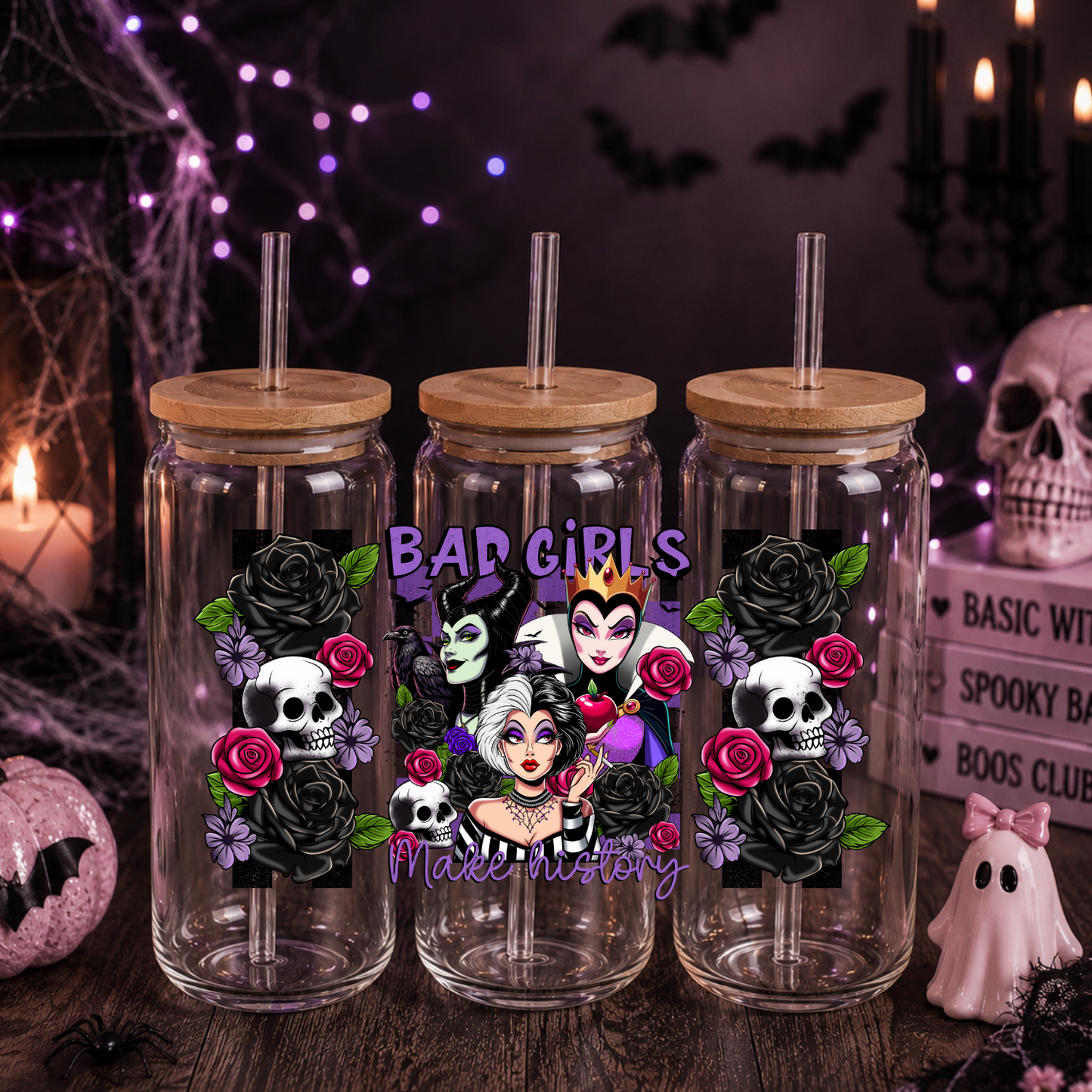 BAD GIRLS UV DTF CUP WRAP