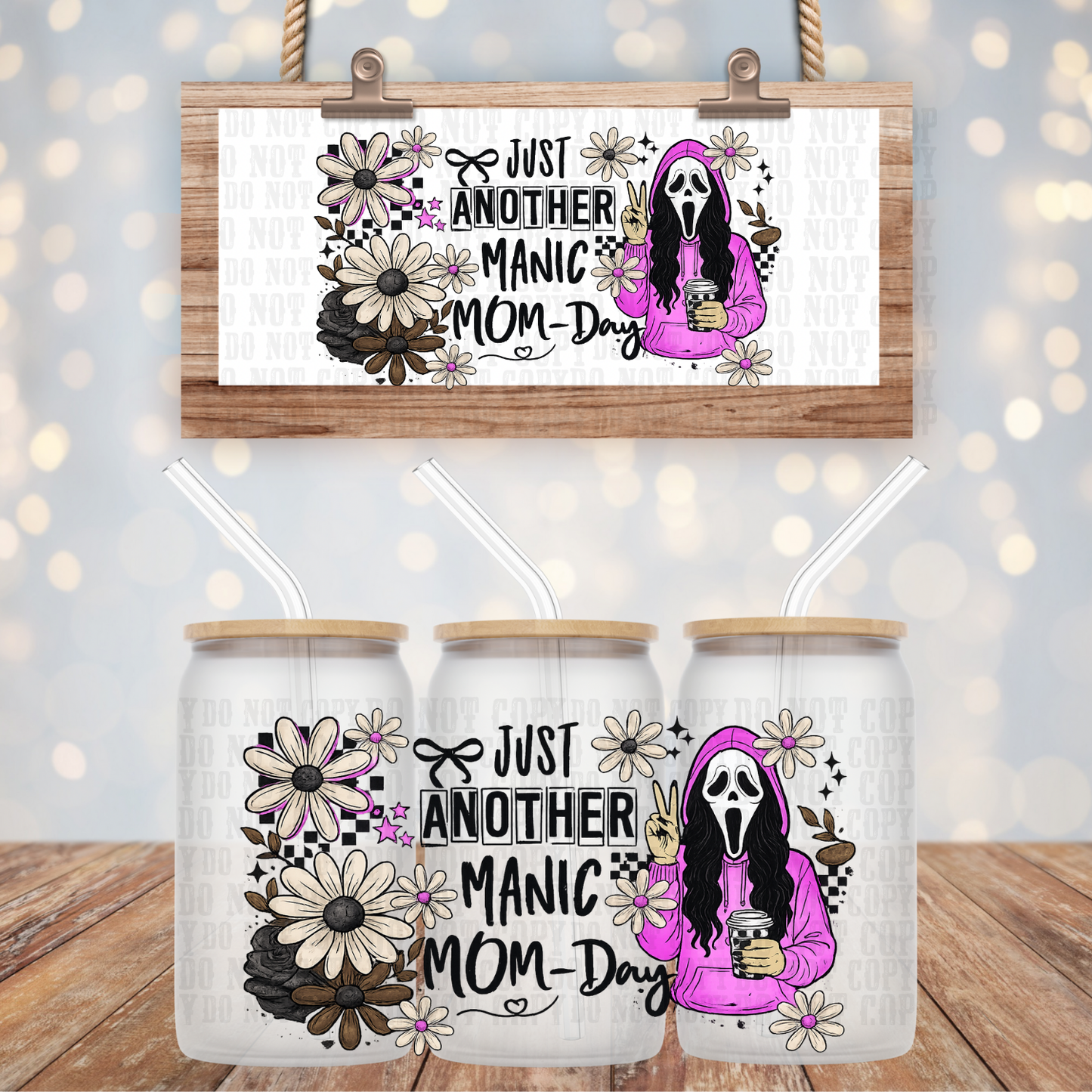 MANIC MOMDAY UV DTF CUP WRAP