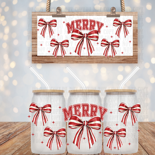SIMPLY MERRY UV DTF CUP WRAP