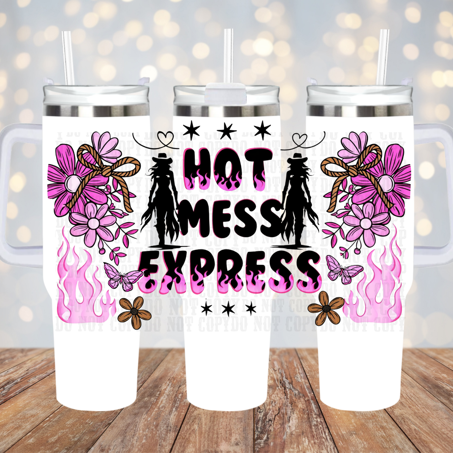 40oz HOT MESS EXPRESS UV DTF CUP WRAP