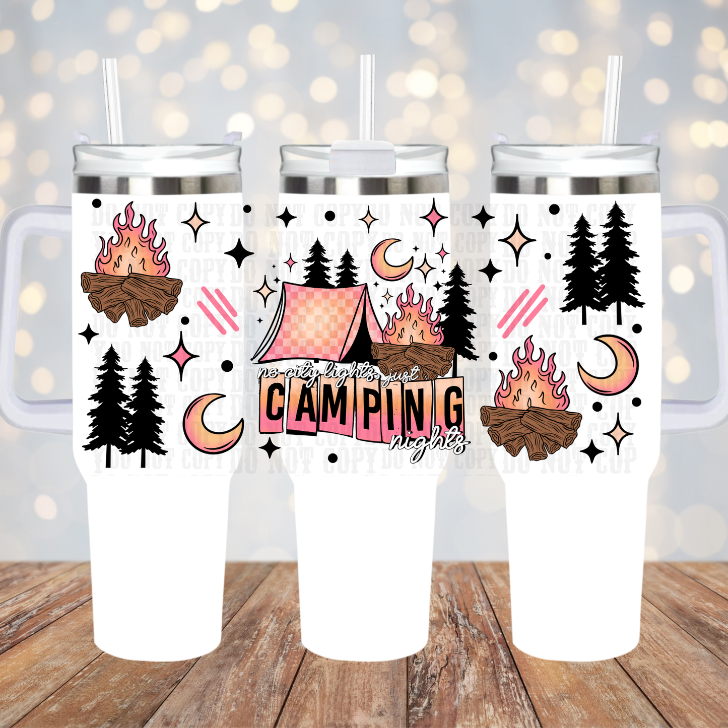 40oz CAMPING UV DTF CUP WRAP