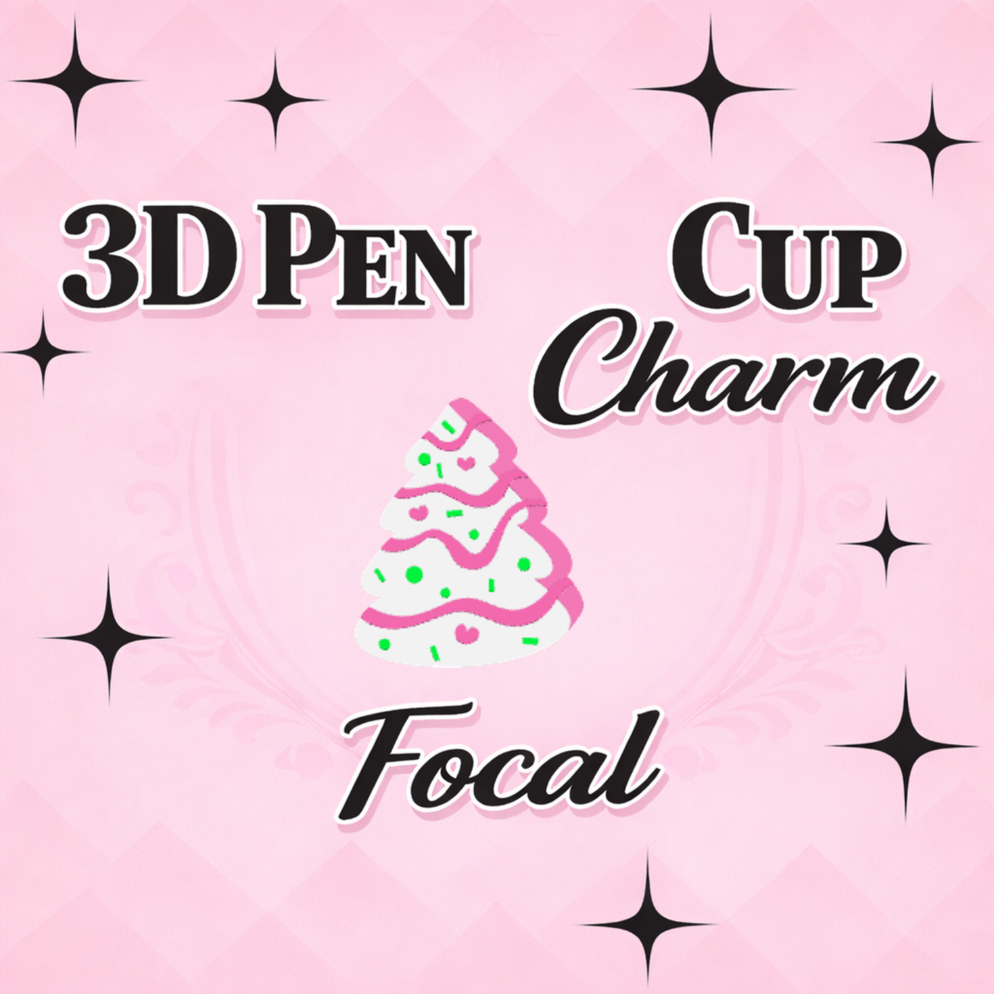 TREE TREAT Focal for Pen & Cup Charms -Interchangeable Decorative Pen Toppers