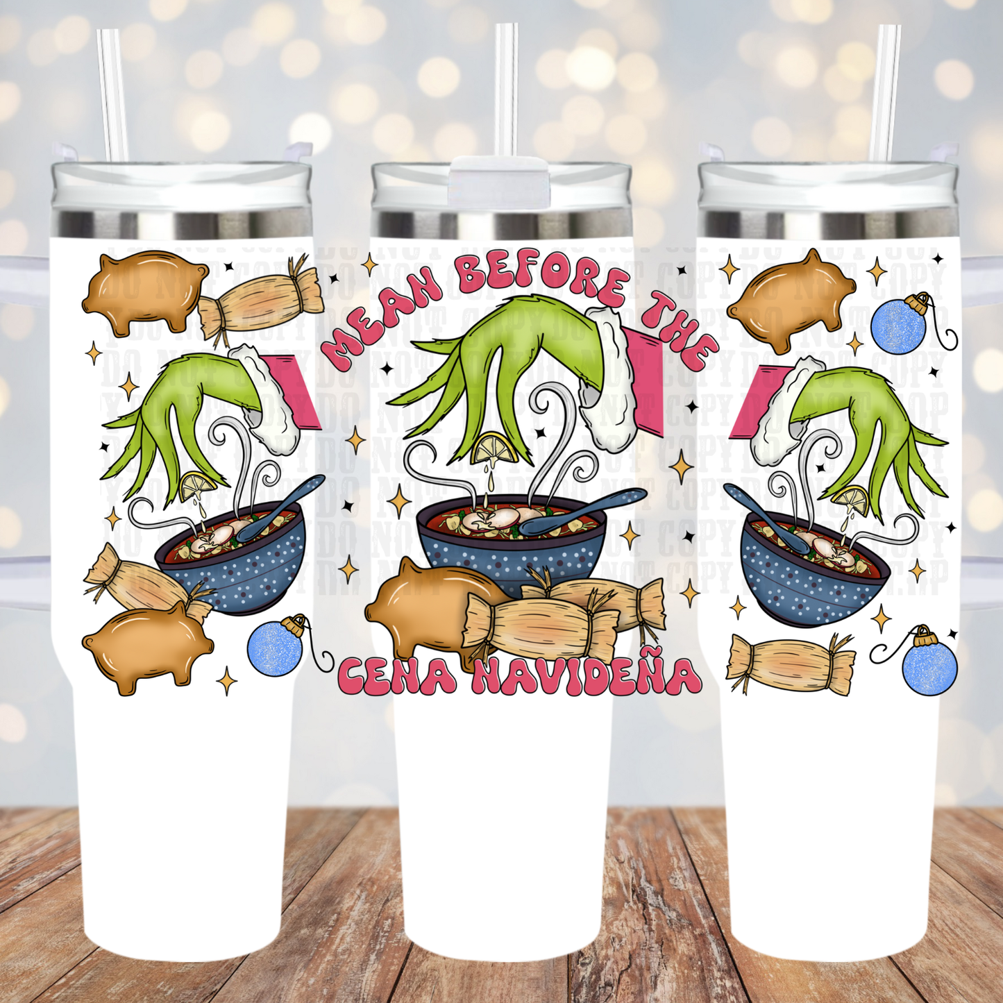 40oz MEAN BEFORE CENA UV DTF CUP WRAP