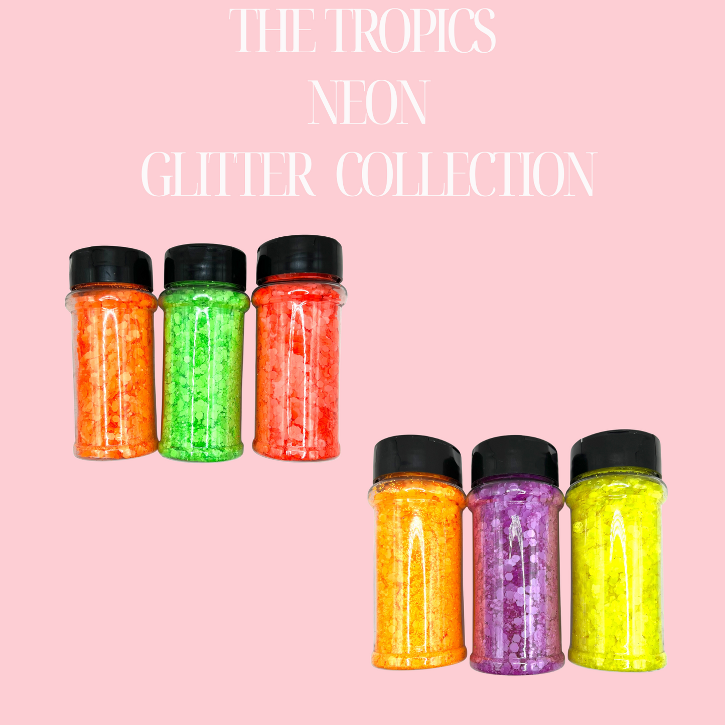 THE TROPICS - CHUNKY NEON GLITTER BUNDLE
