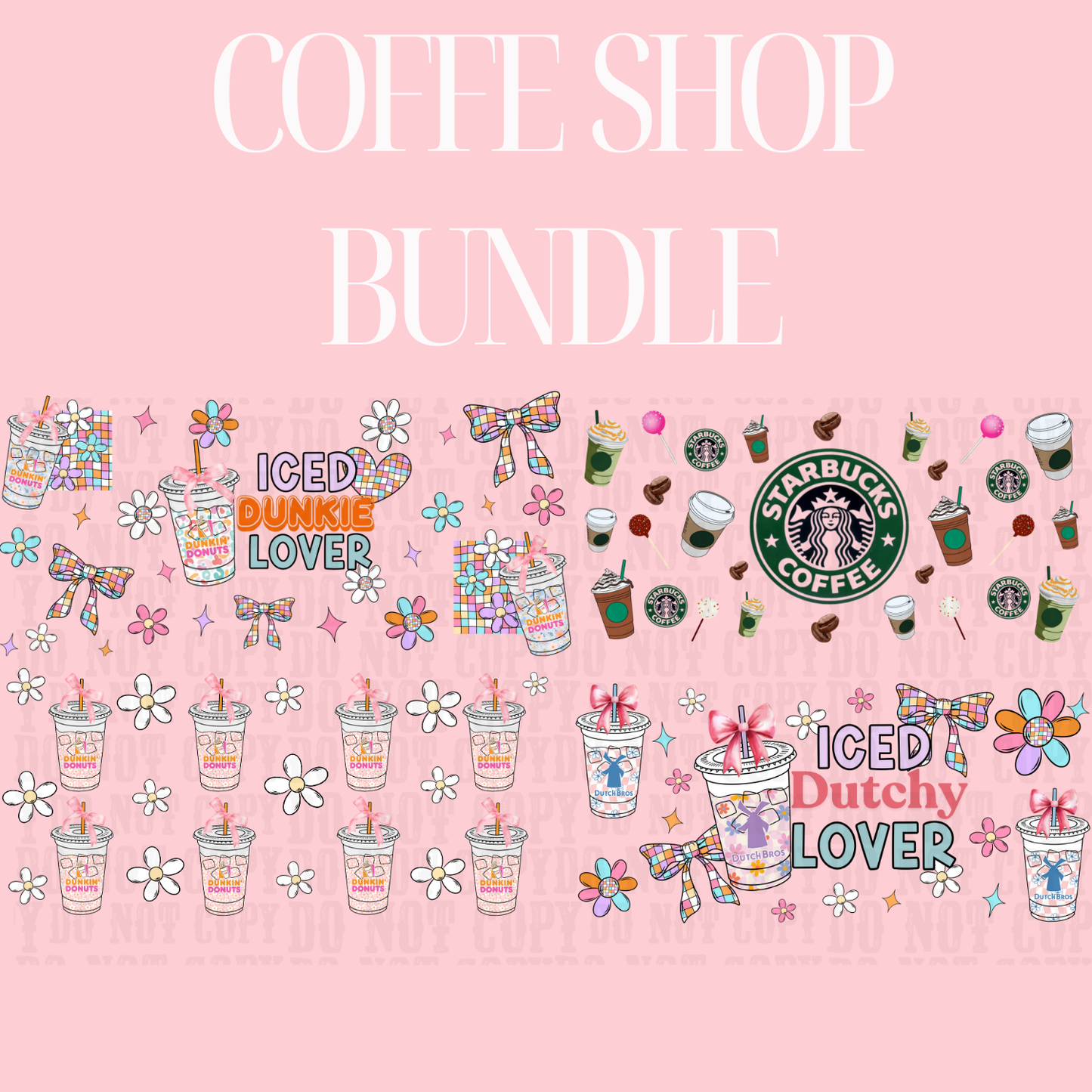 COFFEE SHOP Bundle for Tumbler Keychains