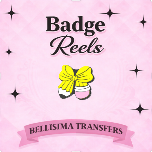 3D TEACHER BOW Badge REEL